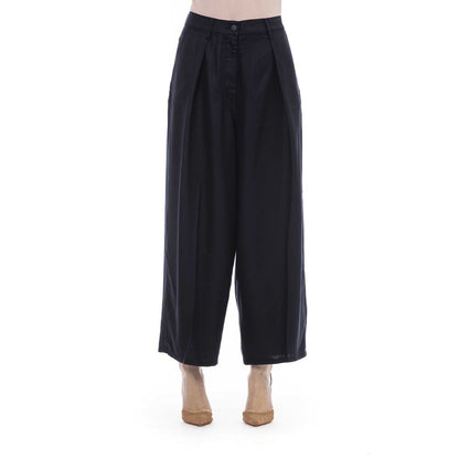  - Black Cotton Women Pant