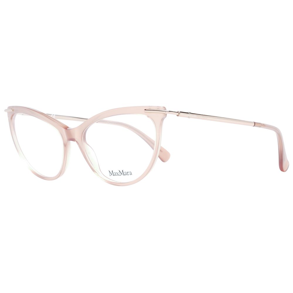Max Mara Women's Optical Frames – Beige Cat Eye Design