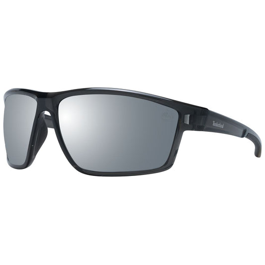 Timberland Gray Men’s Sunglasses – Grey Full-Rim Frame with Polarised Lenses, 65mm
