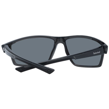 Timberland Gray Men’s Sunglasses – Grey Full-Rim Frame with Polarised Lenses, 65mm