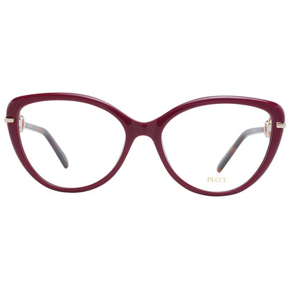Emilio Pucci Women's Optical Frames – Red Cat Eye Style, 56mm