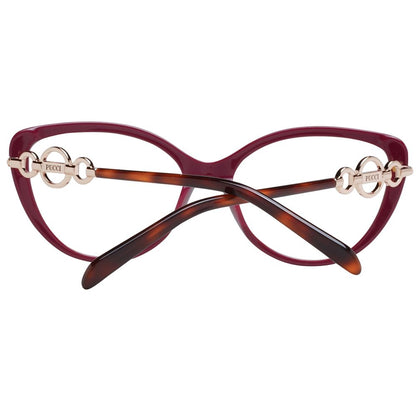 Emilio Pucci Women's Optical Frames – Red Cat Eye Style, 56mm