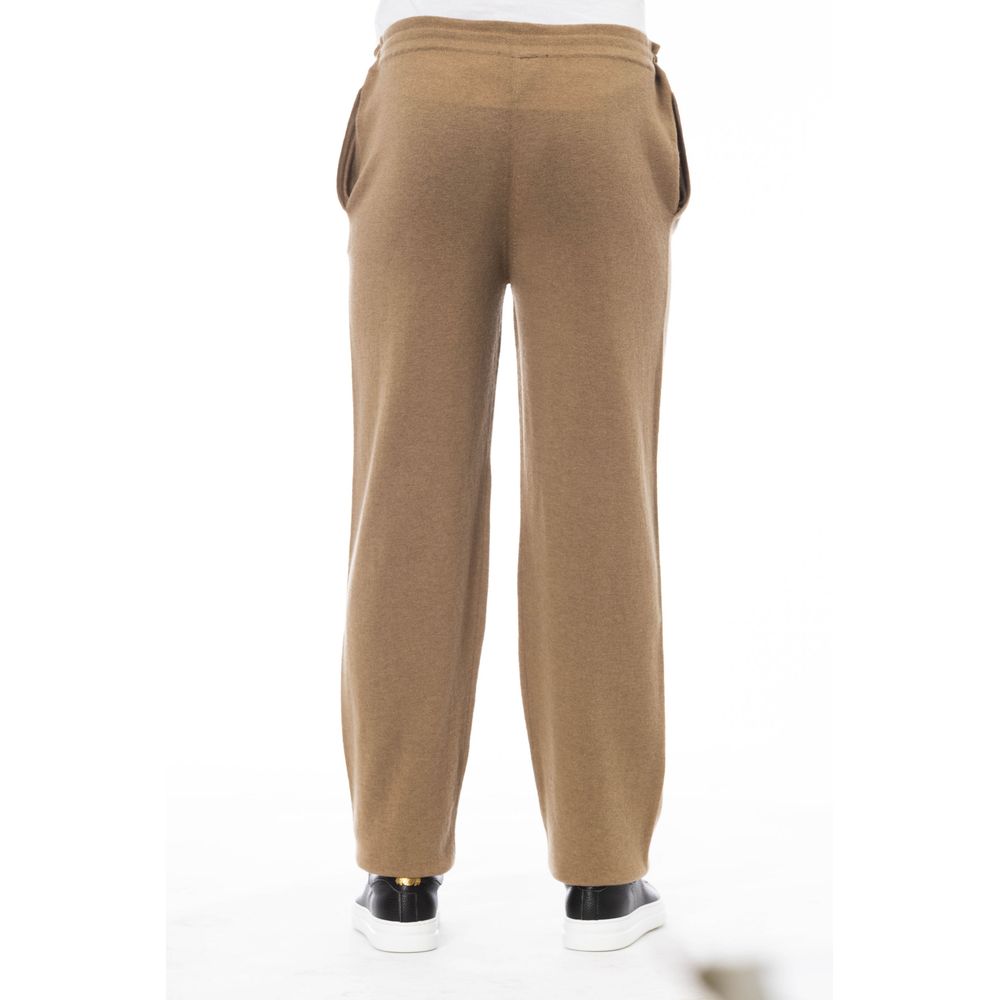  - Beige Linen Men Trouser