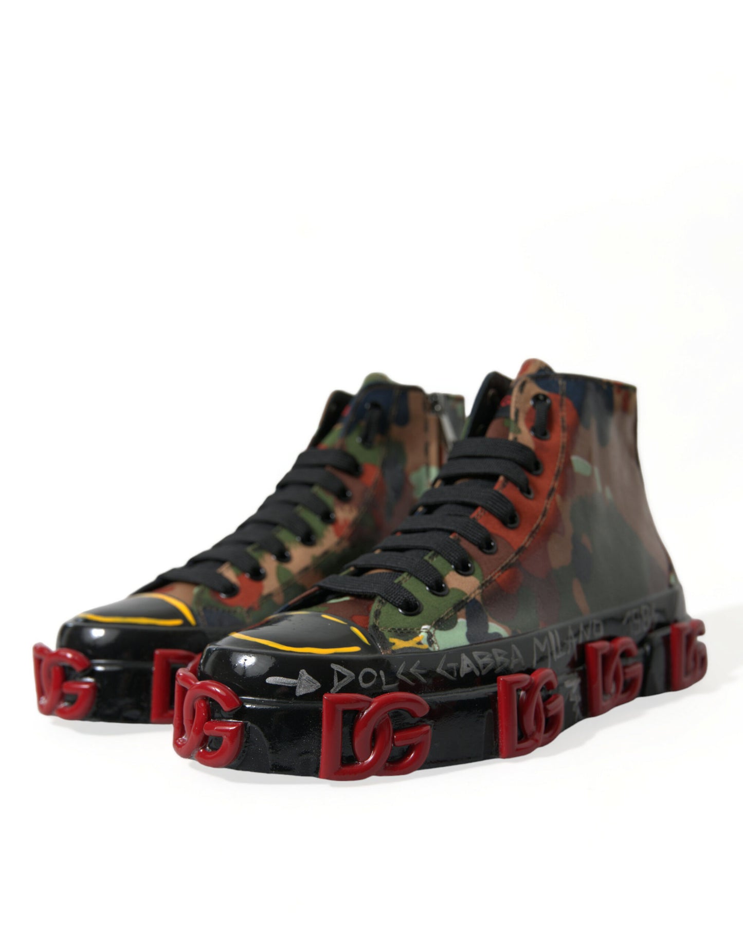  - Multicolor High-Top Sneakers with Luxe Appeal