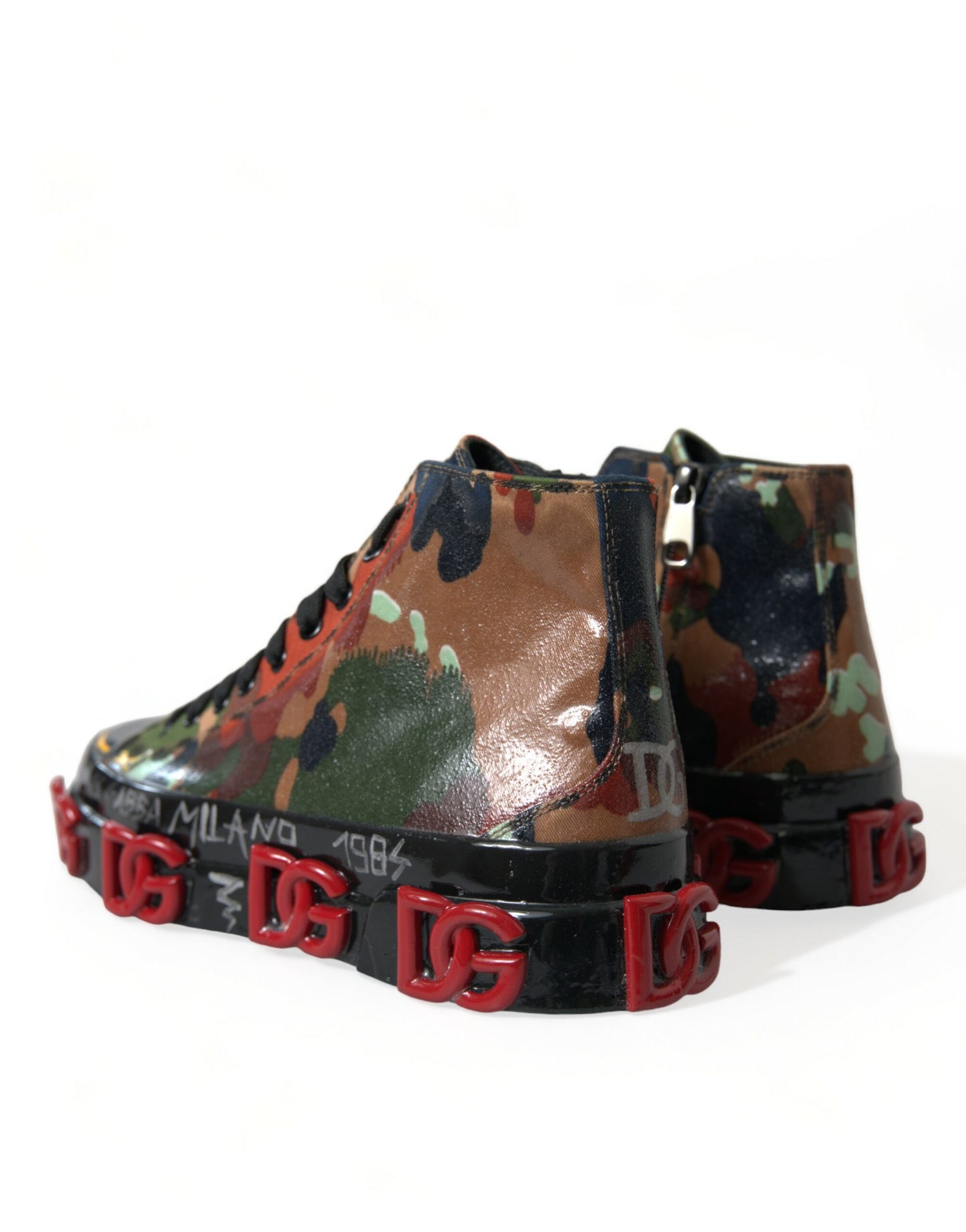  - Multicolor High-Top Sneakers with Luxe Appeal