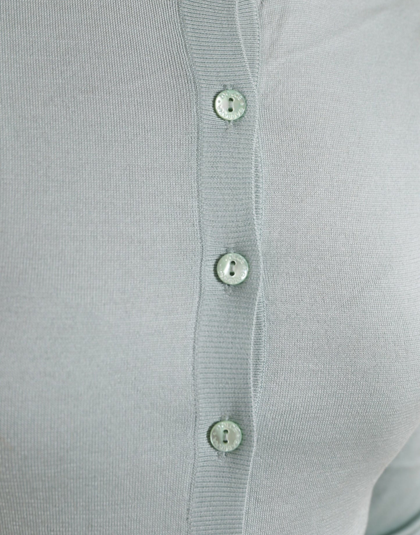  - Elegant Light Blue Silk Cardigan