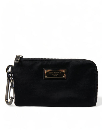  - Chic Nylon-Leather Designer Pouch