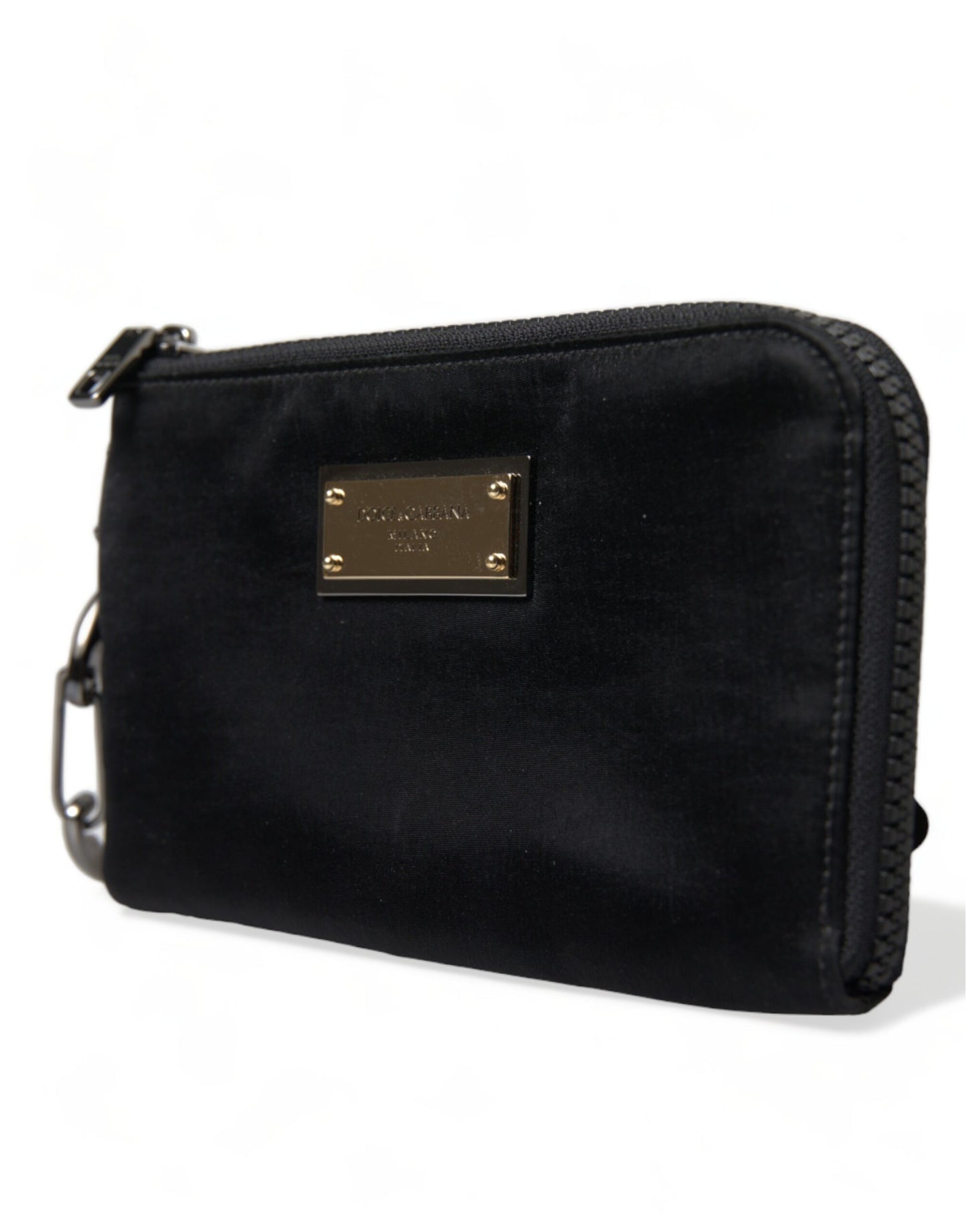  - Chic Nylon-Leather Designer Pouch