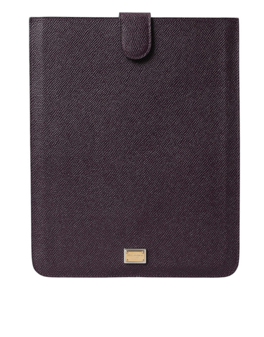  - Elegant Leather Tablet Pouch in Rich Brown