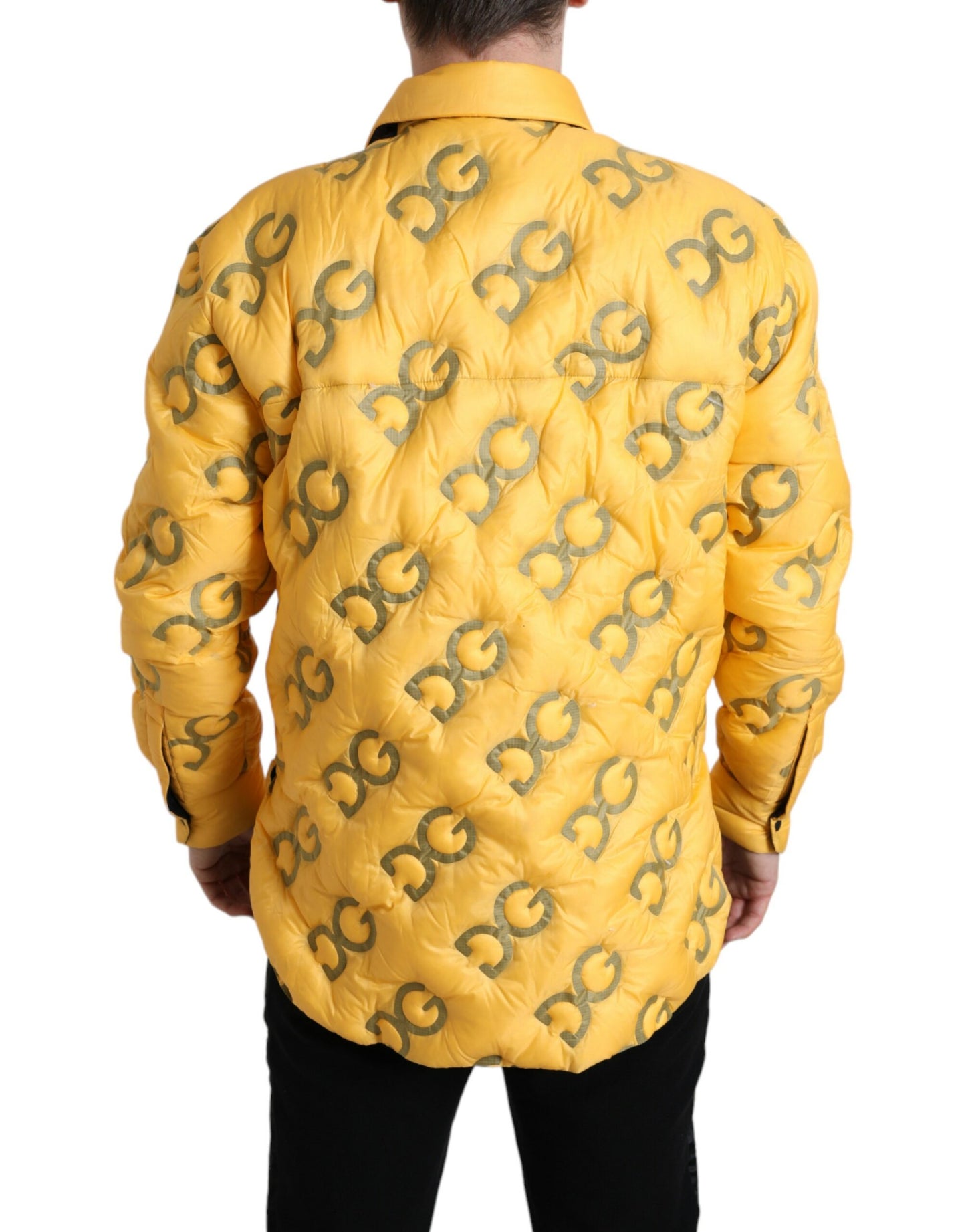  - Elegant Yellow Padded Blouson Jacket