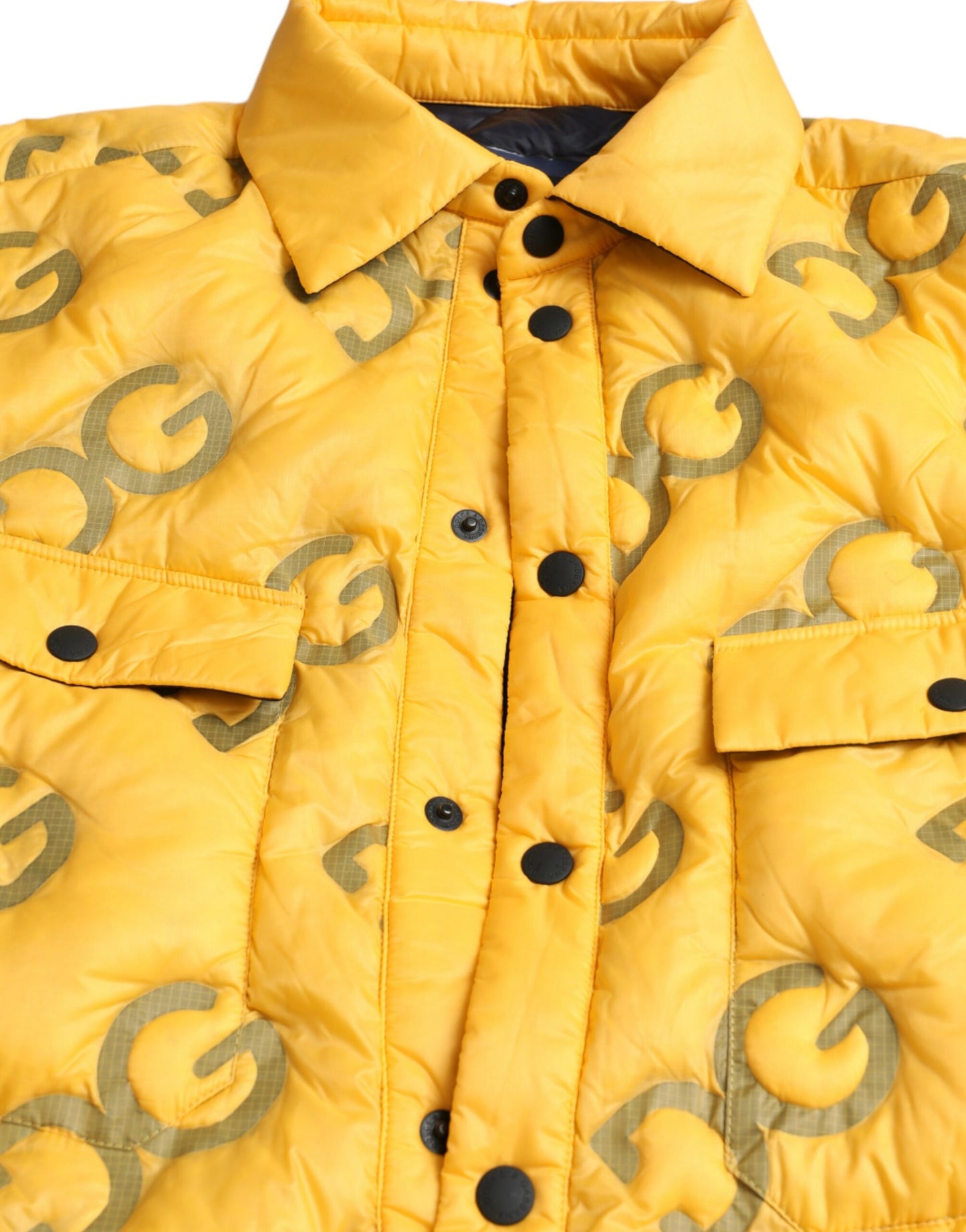  - Elegant Yellow Padded Blouson Jacket