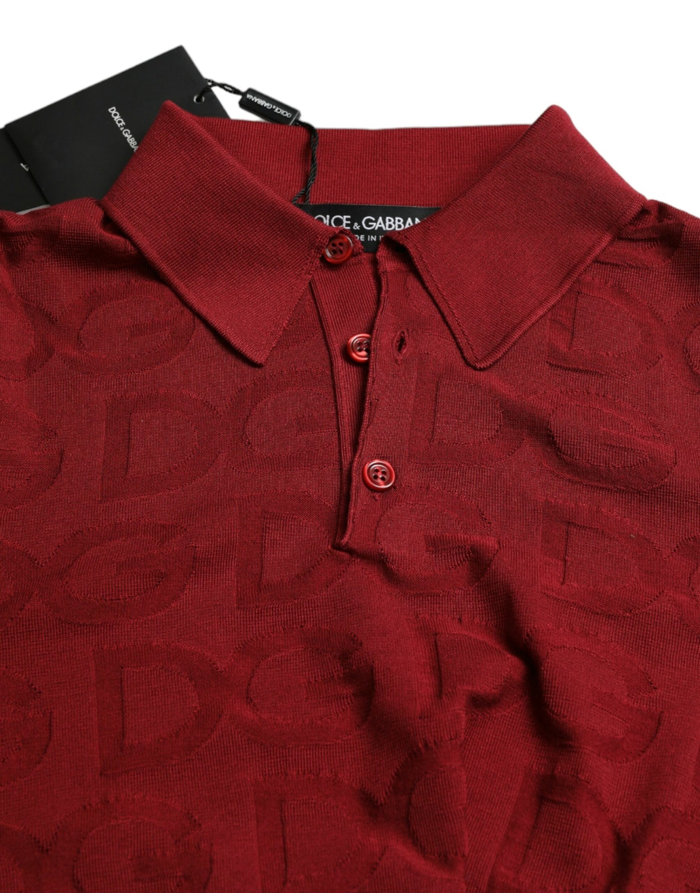  - Elegant Silk Maroon Polo T-Shirt