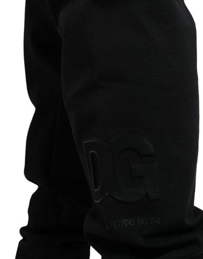  - Elegant Black Jogger Pants - Cotton & Nylon Blend