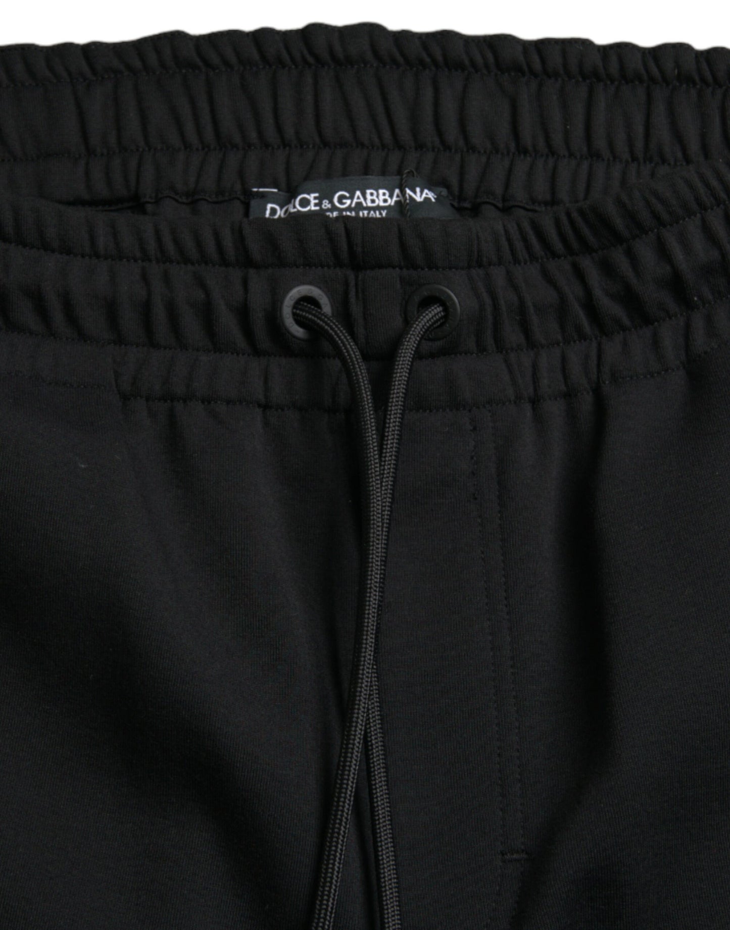  - Elegant Black Jogger Pants - Cotton & Nylon Blend