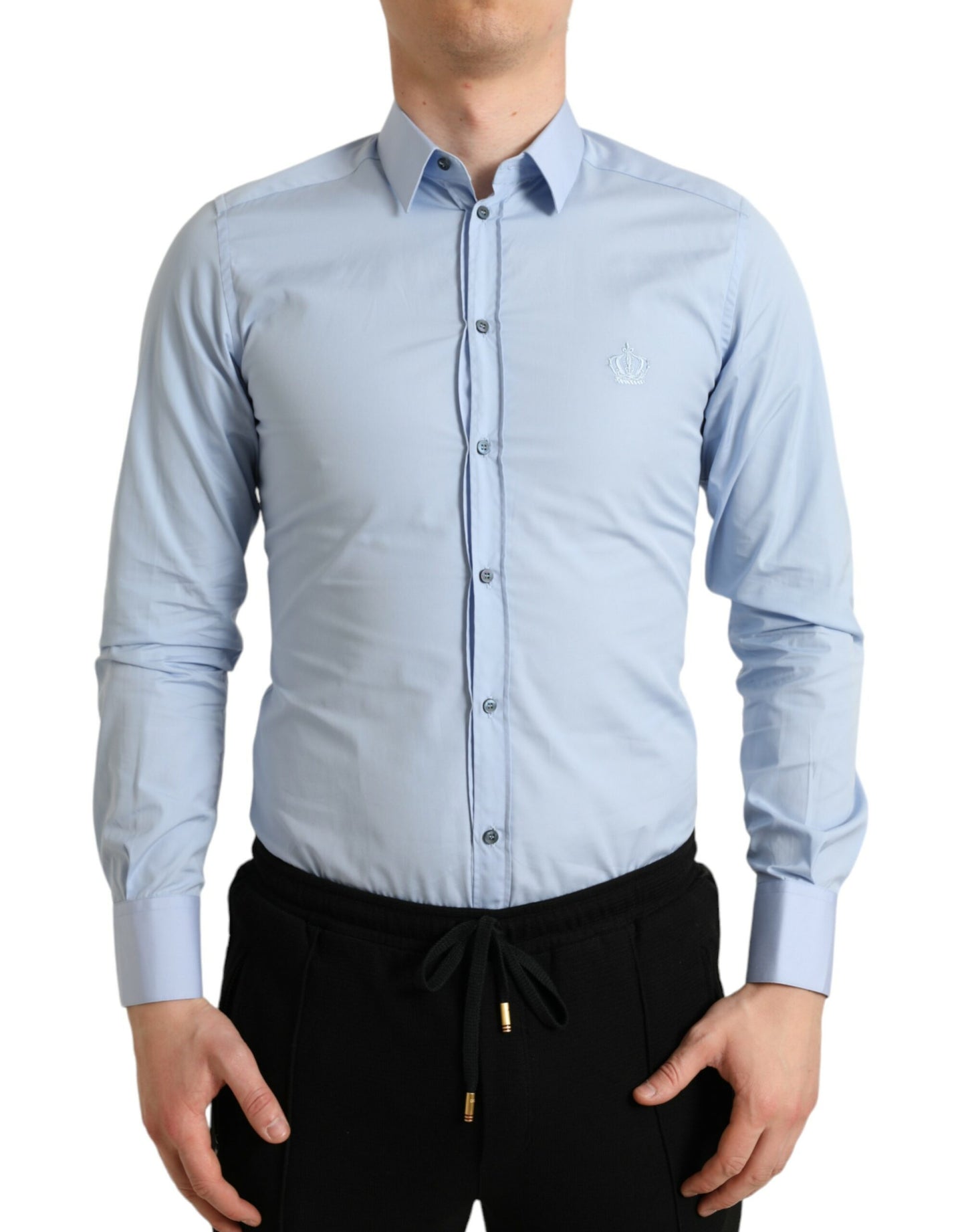  - Elegant Slim Fit Sky Blue Dress Shirt