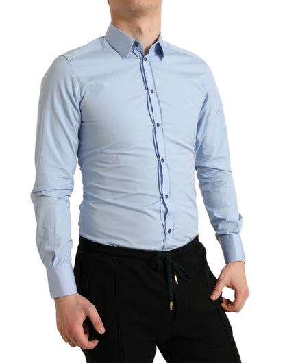  - Elegant Slim Fit Sky Blue Dress Shirt