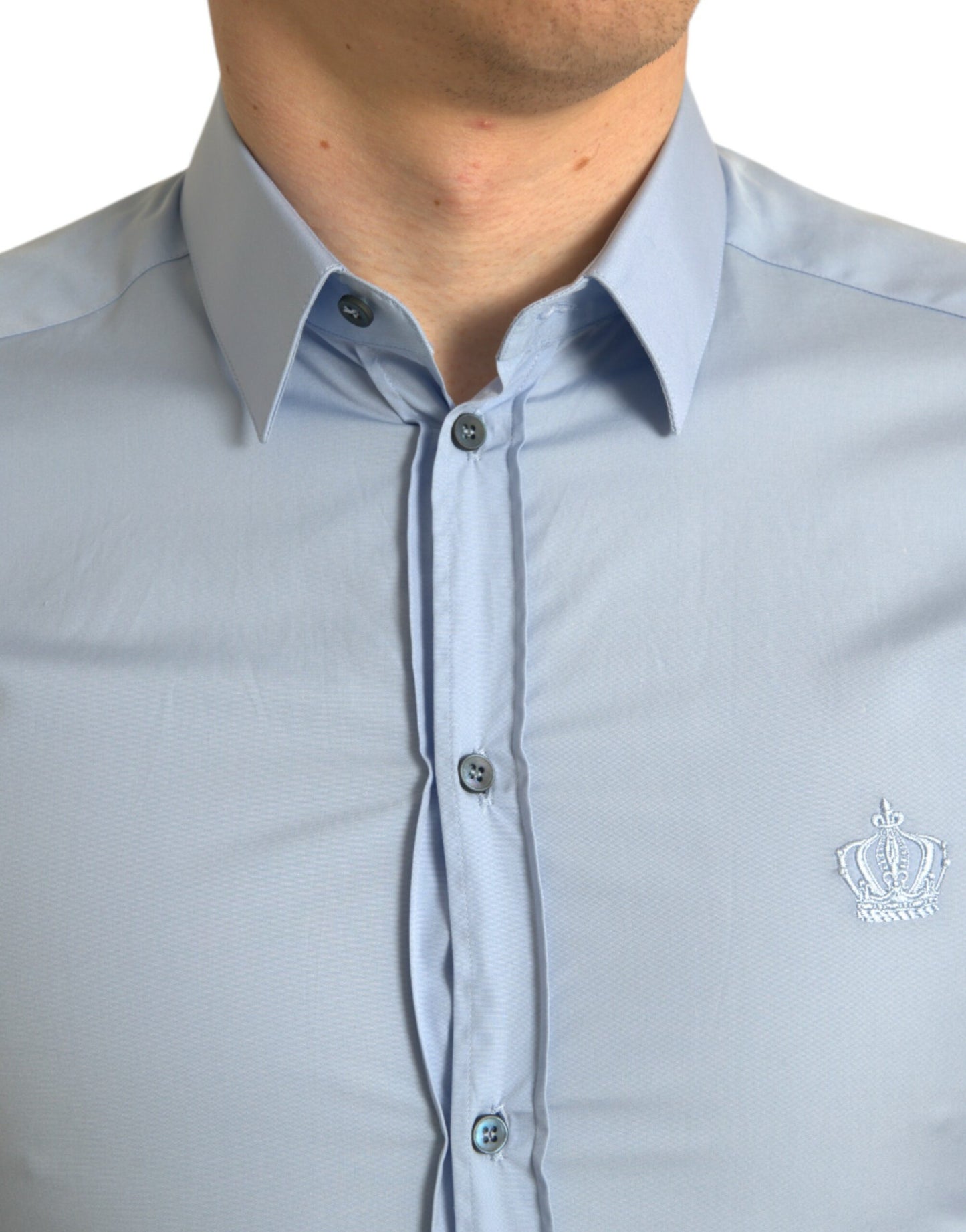  - Elegant Slim Fit Sky Blue Dress Shirt