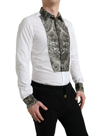  - Elegant Slim Fit French Cuff Dress Shirt