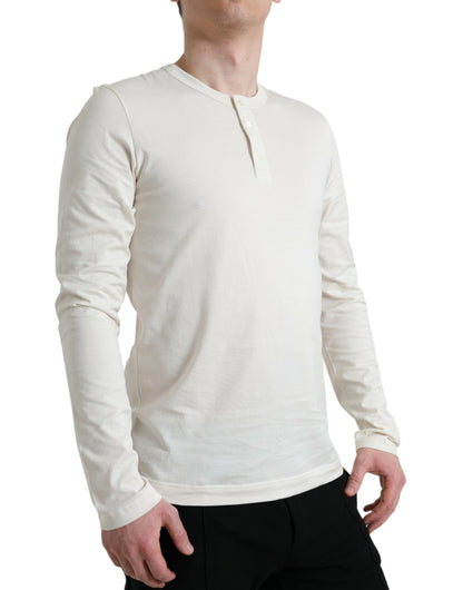  - Elegant Off White Cotton Sweater