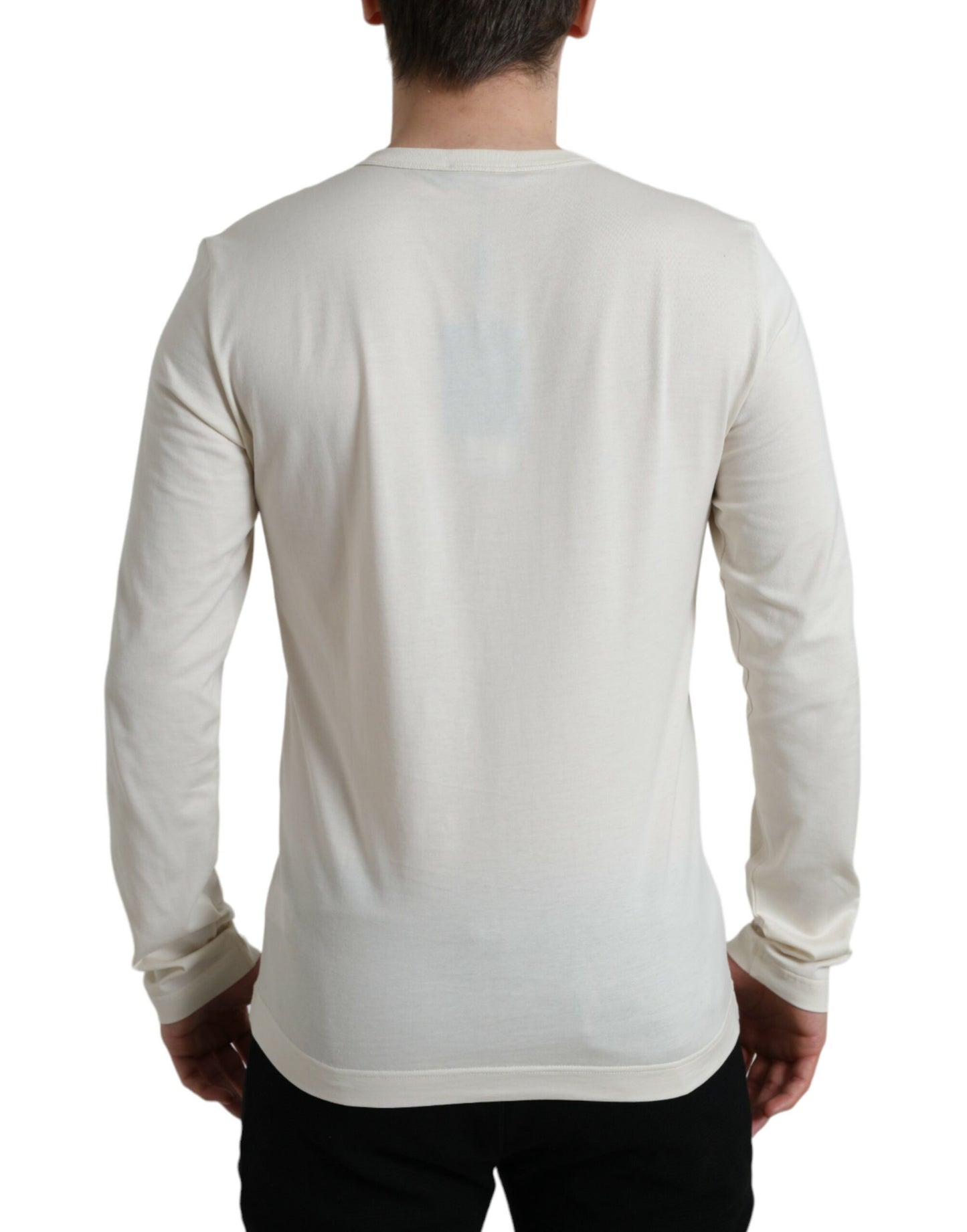  - Elegant Off White Cotton Sweater