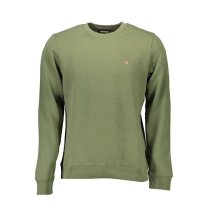  - Green Cotton Men Sweater