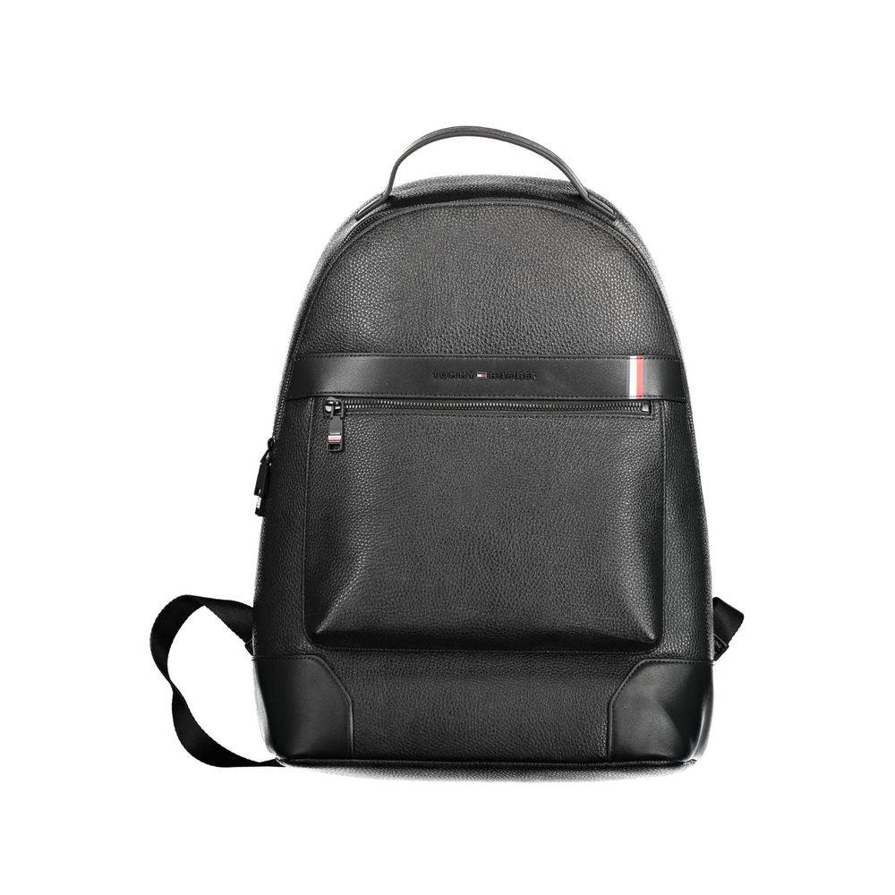  - Black Polyethylene Men Backpack