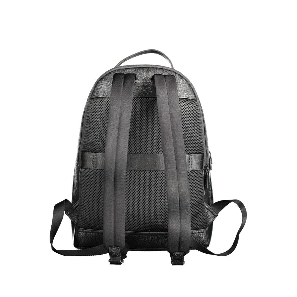  - Black Polyethylene Men Backpack