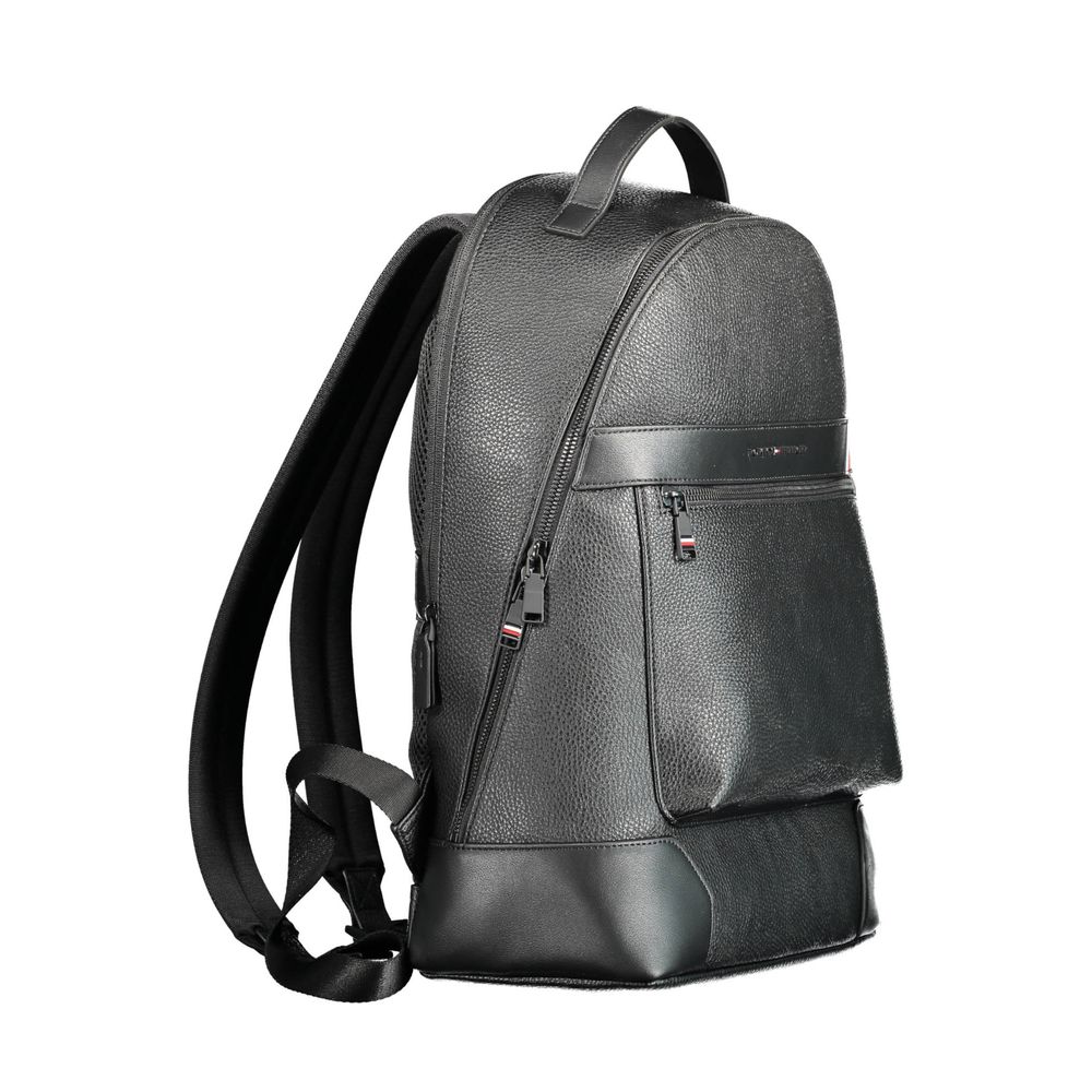  - Black Polyethylene Men Backpack