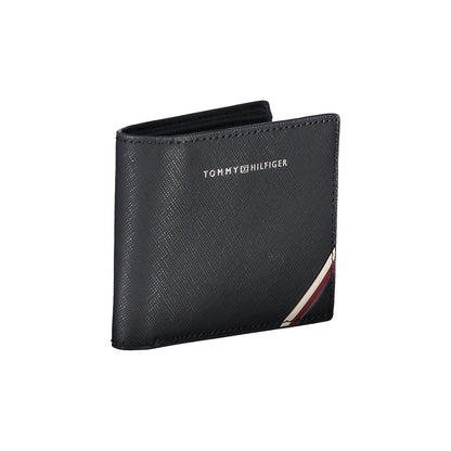 Blue Leather Men Wallet