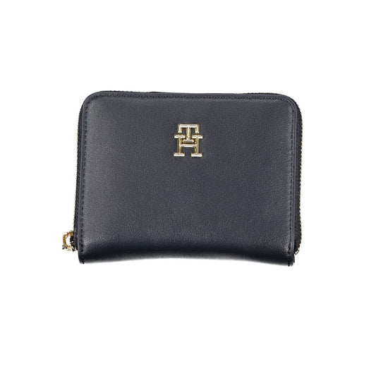 Blue Polyester Women Wallet