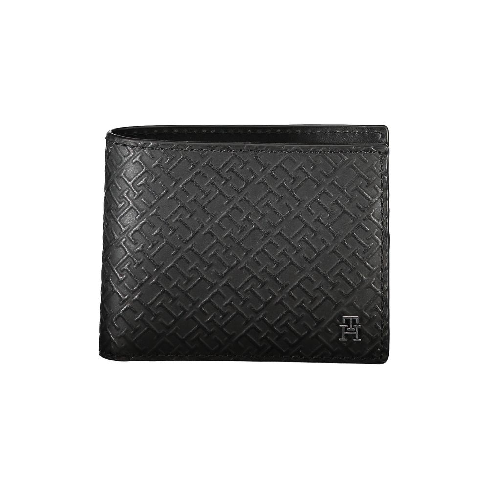 Elegant Leather Double Card Wallet with Contrast Details