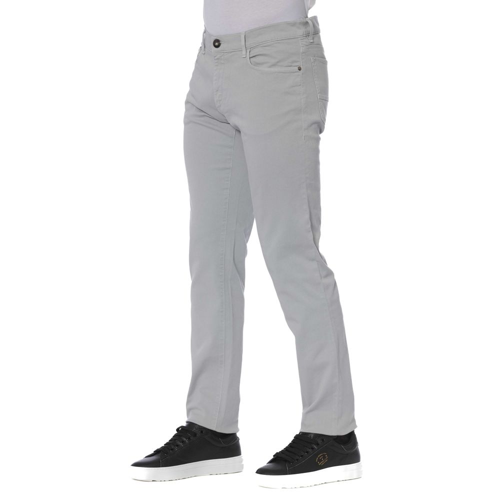  - Gray Cotton Men Jeans