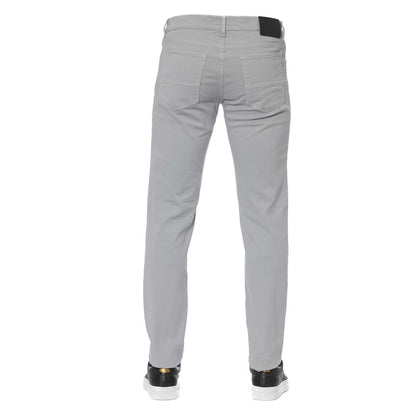  - Gray Cotton Men Jeans