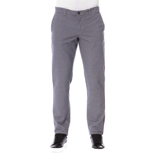  - Blue Cotton Men Pants