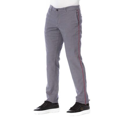  - Blue Cotton Men Pants