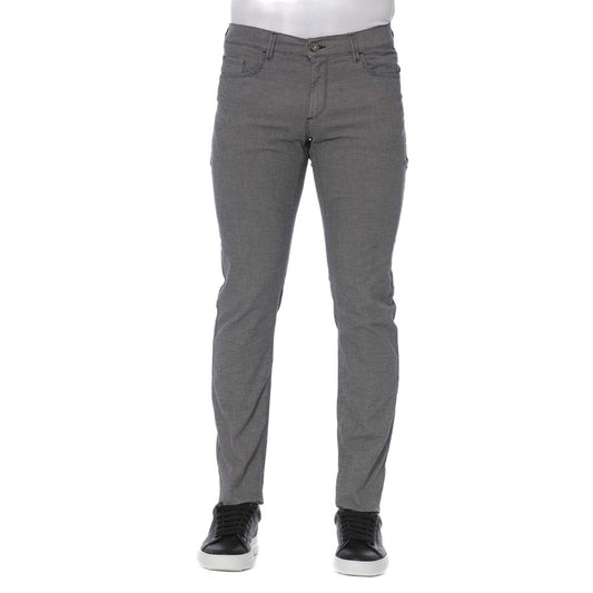  - Gray Cotton Men Pants