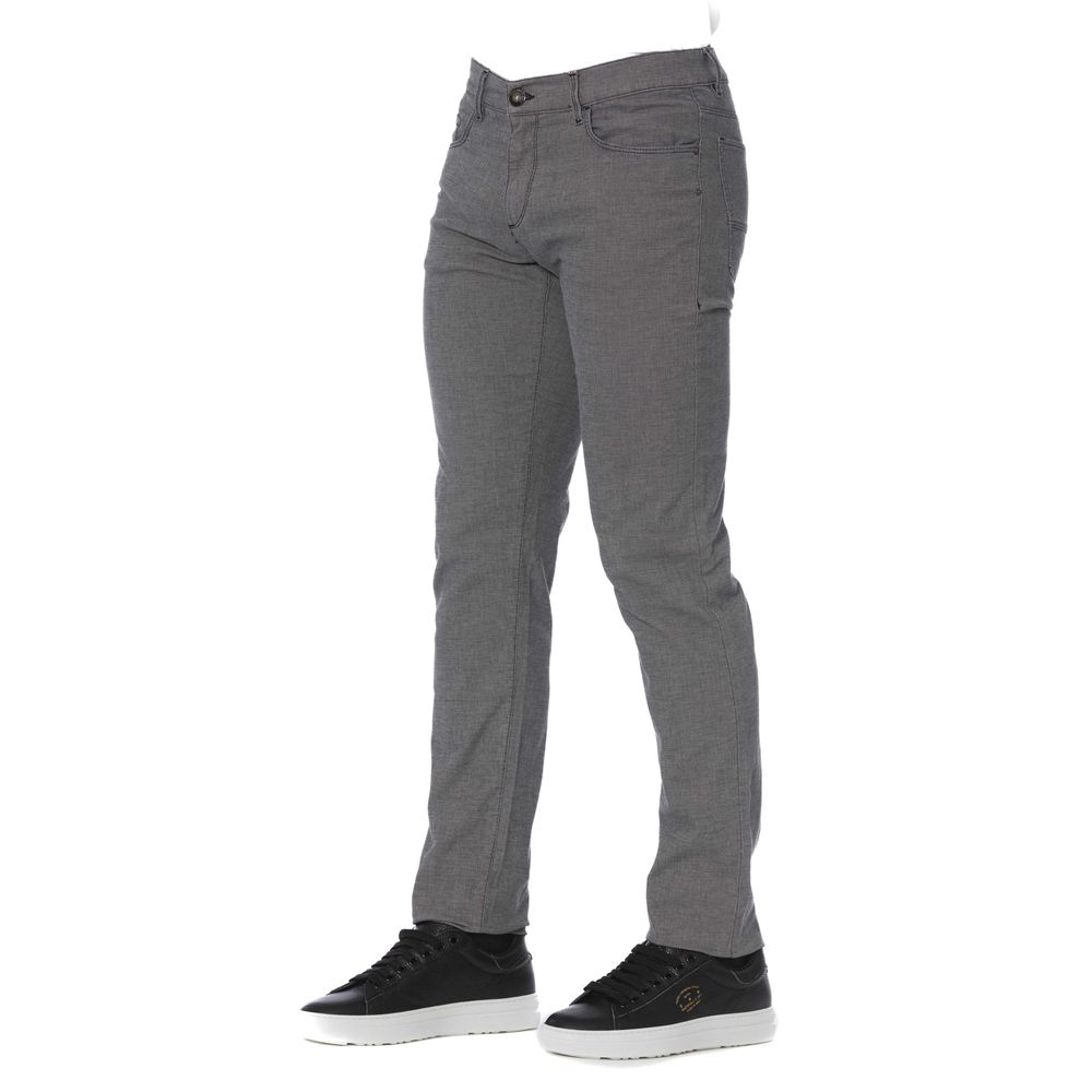  - Gray Cotton Men Pants
