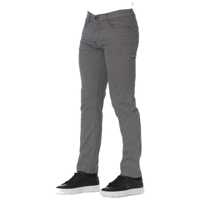  - Gray Cotton Men Pants