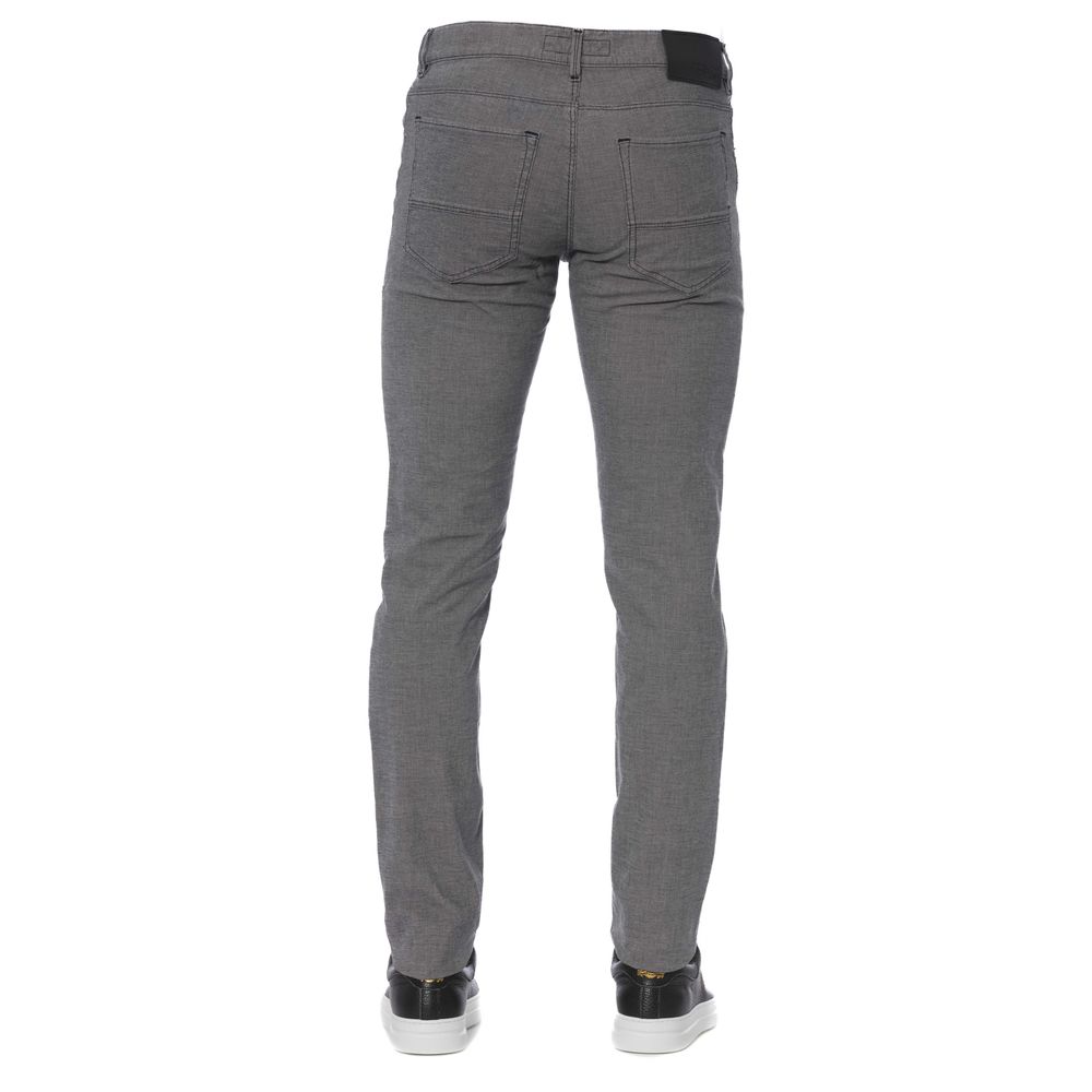  - Gray Cotton Men Pants