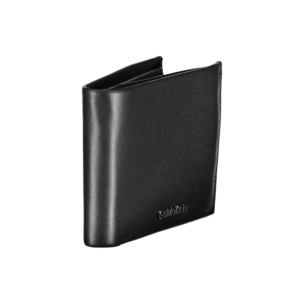 Sleek Black Leather Wallet for Men