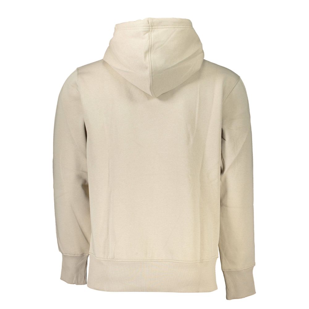 Beige Fleece-Lined Hoodie - Timeless Comfort