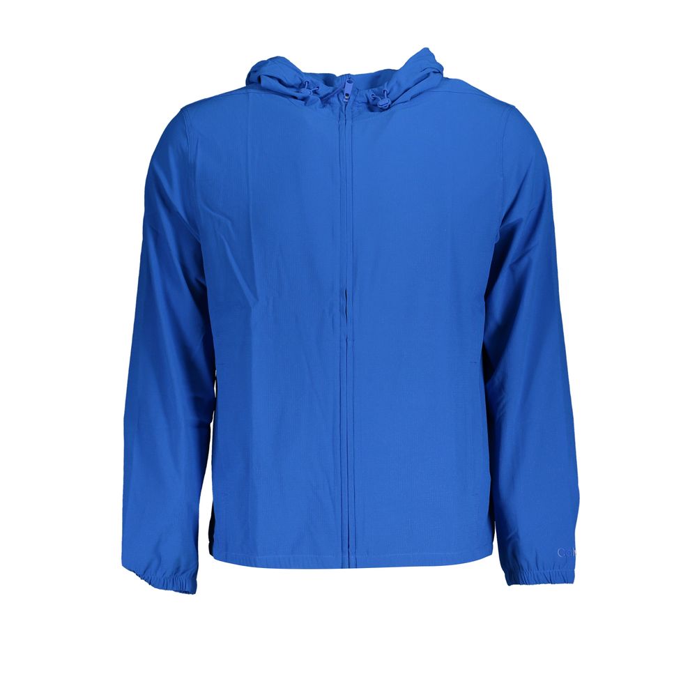 Calvin Klein Hooded Sports Jacket in Vibrant Blue