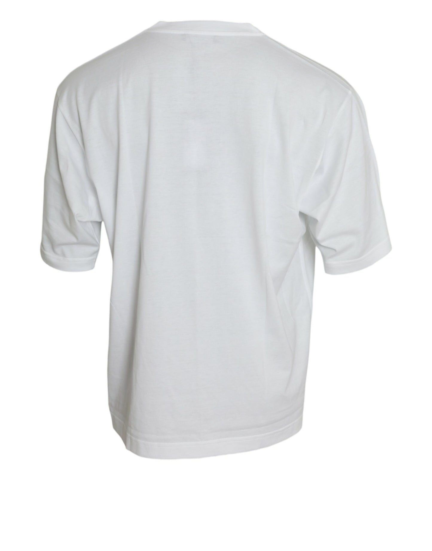  - Elegant White Crew Neck Luxury Tee