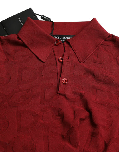 Silk Maroon Polo T-Shirt - Elegance Meets Comfort - The Luxe Alliance