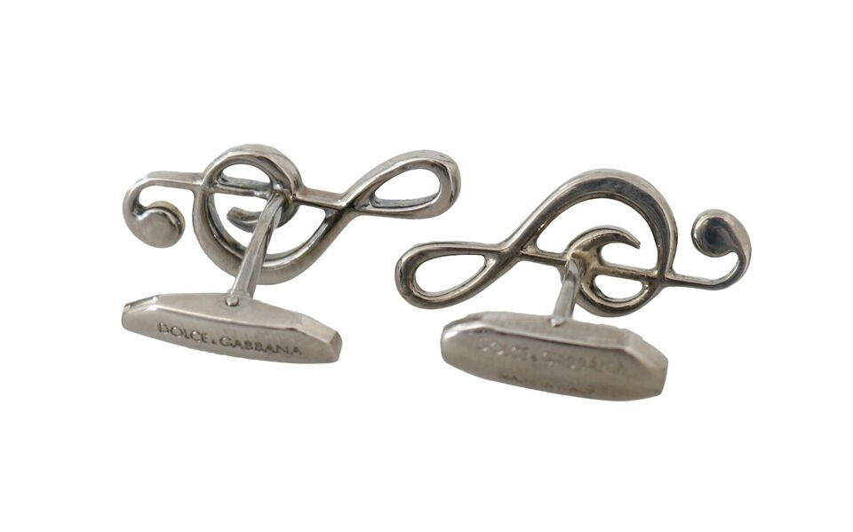 Silver Tremble Clef Cufflinks