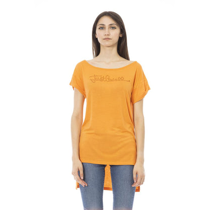  - Orange Cotton Women T-Shirt