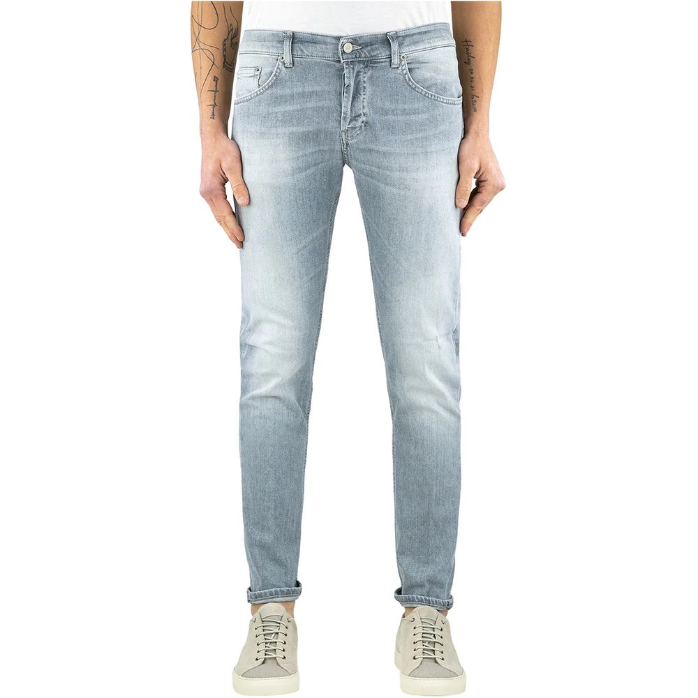  - Sleek Gray Slim Fit Designer Jeans