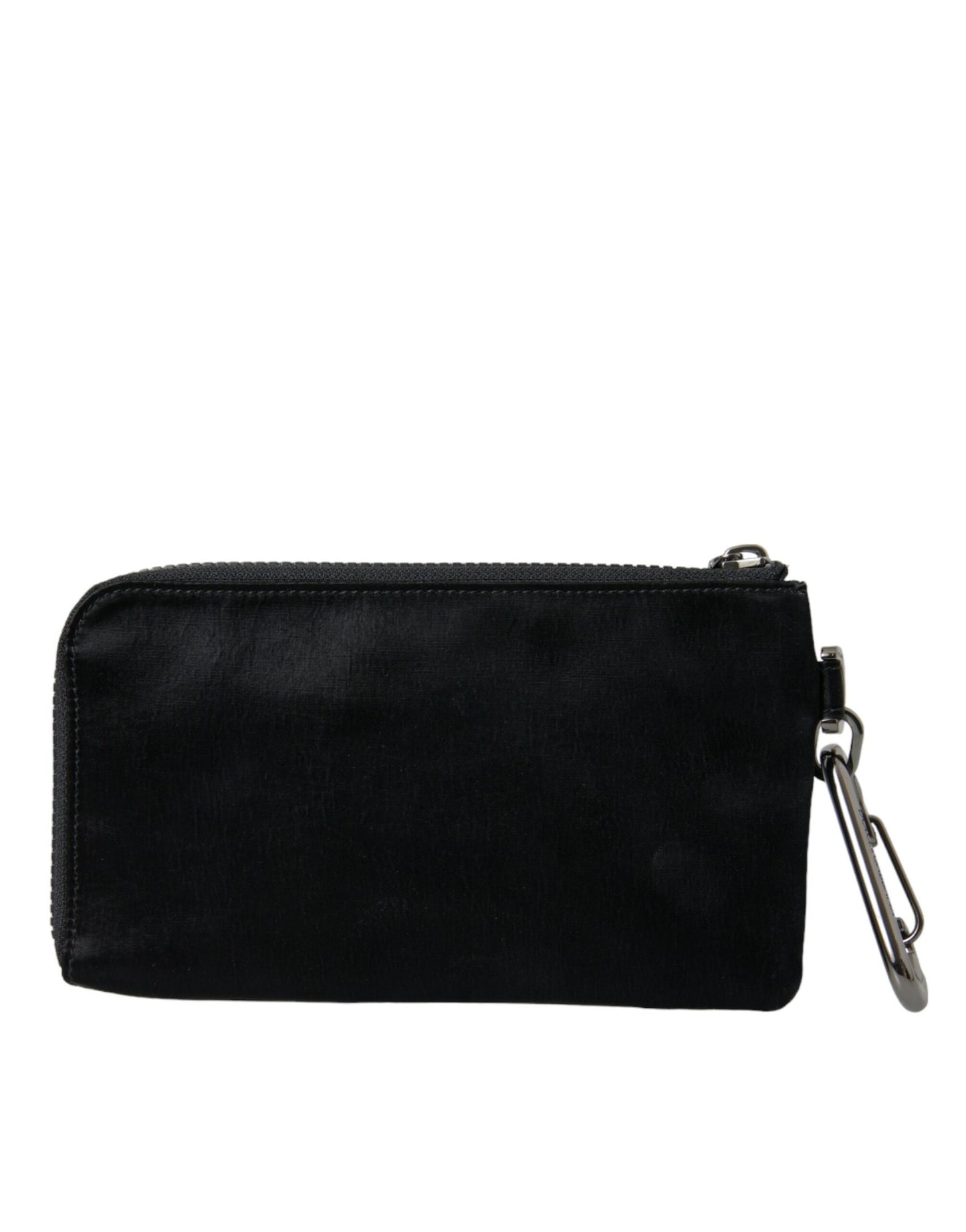  - Sleek Designer Nylon-Leather Pouch in Black