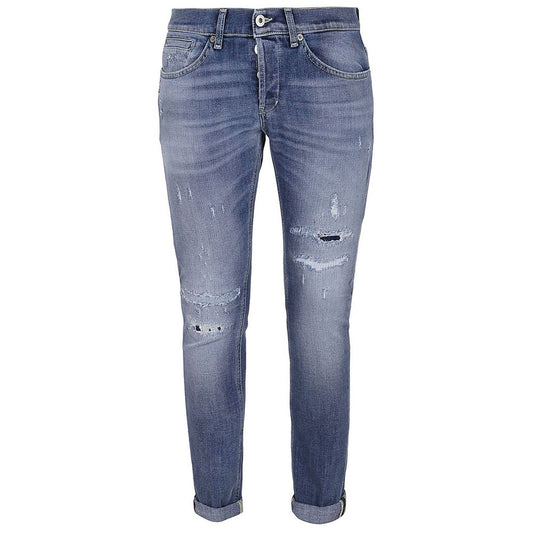  - Chic Distressed Blue Stretch Jeans