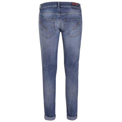  - Chic Distressed Blue Stretch Jeans